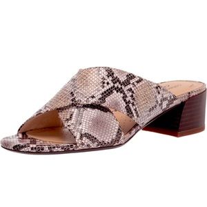 Clark’s Caroleigh Erin natural Snake print mule
